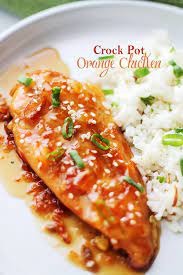 Crock Pot Orange Chicken Recipe Diethood Chicken Crockpot Recipes Easy Chicken Crockpot Recipes Easy Chicken Recipes