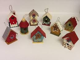 Birdhouse Kits Hobby Lobby Painted Bird Houses We Bought The Unfinished Wood From Michael S And Joanne S For A Buck And We Bou Birdhouse Craft Bird Houses Painted Christmas Decorations