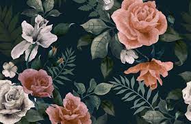 Wensleydale, yorkshire dales national park, north yorkshire, green, grass, summer, 5k. Dark Green Pink Floral Wallpaper Mural Hovia Ca