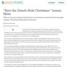Worksheets are how the grinch stole christmas, lit christmas grinch, how the grinch stole christmas, how the grinch how the grinch stole christmas! How The Grinch Stole Christmas Lesson Plans Worksheets Lesson Planet