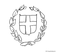 Shield of faith coloring page | armor of god for kids. Greek Shield Coloring Page Coloringcrew Com