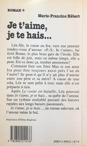 Перевод песни je t'aime — рейтинг: Je T Aime Je Te Hais Amazon De Bucher