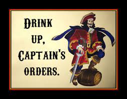 Spiced Rum Bar Wall Art Gift For Men Gift For Women Pirate Captain Gold Cocktail Poster Captain M Captain Morgan Captain Morgan Quotes Captain Morgan Party