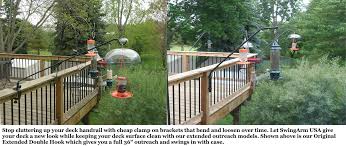 Bird Feeder Hangers For Decks Original Swinging Plant Birdsideas Bird Feeder Poles Bird Feeders Bird Garden