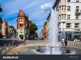 Stuttgart Germany August 16 2019 Squirting Buildings Landmarks Stock Image 1486376171