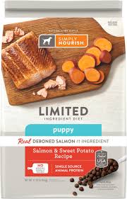 Simply Nourish Limited Ingredient Diet Sweet Potato Salmon Recipe Puppy Dry Dog Food 11 Lb Bag
