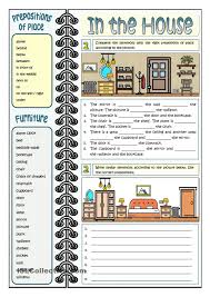 In The House Prepositions Of Place Preposition Worksheets Prepositions Teaching English Grammar