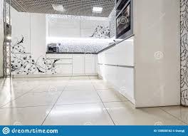 modern white kitchen furniture. painted