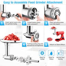 A flat beater is a perfect attachment for making the cheesecake filling with your kitchenaid mixer. Buy Metal Food Grinder Attachment For Phisinic Kitchenaid Stand Mixer Meat Grinder Accessories Sausage Stuffer Attachment Includes 3 Sausage Stuffer Tubes 3 Grinding Blades 4 Grinding Plates Online In Indonesia B08t632yp1