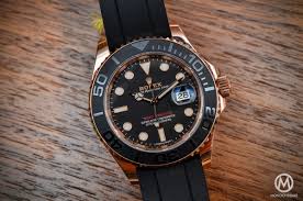 Price list of all brand new & used rolex submariner models in our online store. Hands On With The Rolex Yacht Master 116655 Everose Gold On Rubber Strap Live Photos Price Monochrome Watches