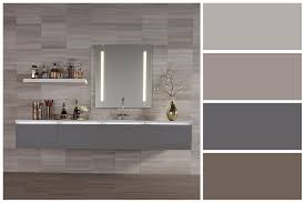 Soothing Spa Like Gray And Greige Bathroom Color Palette Inspired By Robern Aio Mirrors And M Zen Bathroom Decor Bathroom Decor Colors Modern Bathroom Colours
