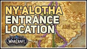Ny'alotha Raid Entrance World of Warcraft Uldum - YouTube