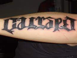 Sil ofl (free for commercial use) 1 font file download. Blessed N Cursed Blessed Tattoos Tattoos Sleeve Tattoos