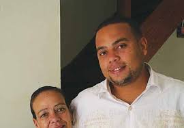 Teacher Artie de Vries with Meralney Bomba