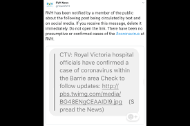 The result was detected from among 19,502 test results processed on. Bogus Notice About Coronavirus At Rvh Making The Rounds Barrie News