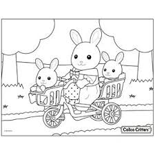 Calico Critters Coloring Pages Family Coloring Pages Family Coloring Bunny Coloring Pages