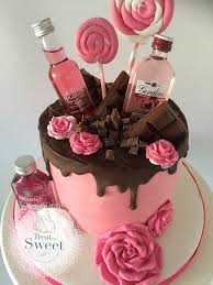 Female Rose Gold 30th Birthday Cake Pink Gin Cake 21st Birthday Cake For Girls 18th Birthday Cake For Girls 22nd Birthday Cakes
