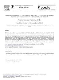 Be aware of the impacts brought to your children. Pdf Attachment And Parenting Styles