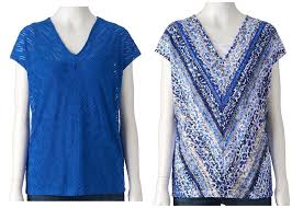 dana buchman textured v neck top tank blue and 50 similar