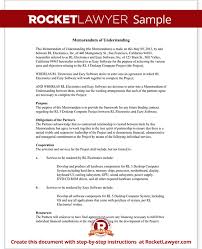 M O U Sample Free Printable Documents Power Of Attorney Form Contract Template Photography Contract