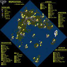 Ultima Online Britannia Map World Map - Ultima Online Forever Wiki
