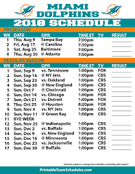 2018 19 Miami Dolphins Printable Schedule Miamifl Dolphinsfootball Dolphins2018schedule Miami Dolphins Schedule Miami Dolphins Dolphins Football