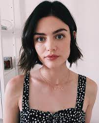 Lucy Hale S Chopped Bob Is Hairgoals Lucy Hale Hair Lucy Hale Short Hair Lucy Hale
