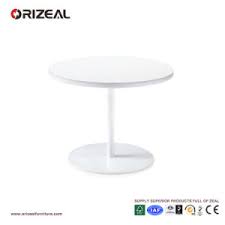 Featuring a low profile, this modern coffee table is layered in a warm metallic gray finished veneer with a floating pedestal base. China Orizeal Small Round Coffee Table White Wood Side Table Oz Otb002 China Office Coffee Table Side Table