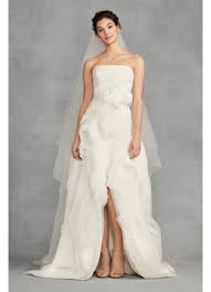 White By Vera Wang Organza High Low Wedding Dress Vw351422 Simpleelegantweddingdr Wedding Dresses High Low Davids Bridal Wedding Dresses Wedding Dress Organza