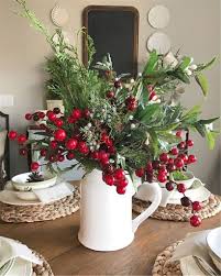 57 Best Christmas Kitchen Decorating Ideas That Will Make Your Kitchen Look Christmas Christmas Centerpieces Diy Christmas Centerpieces Diy Christmas Door