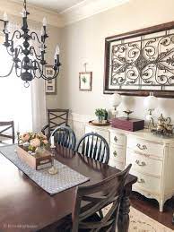 Simple Spring Dining Room Dining Room Wall Decor Dining Room Decor Rustic Dining Room Buffet Decor