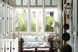 Benjamin moore blue porcelain shutters. Conservatory Decorating Ideas To Make It Cosy All Year Loveproperty Com