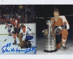 Danny Schock Autographed Signed 8x10 RARE NHL Flyers Press Photo