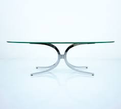 Fine mod imports opec coffee table, natural by fine mod imports (2) $426$584. Large Oval Glass Coffee Table With Chrome Base 1970s 164752