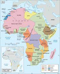 Map of colonial africa as in 1913, with modern borders. Colonial Presence In Africa Facing History And Ourselves