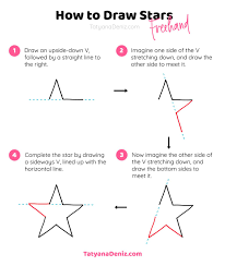 How To Draw A Star Freehand Drawing Stars Drawing Tutorial Easy Easy Drawings For Beginners