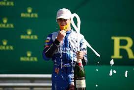 Hope he keeps this level. Norris Goes From Shocked To Speechless With First Podium Reuters