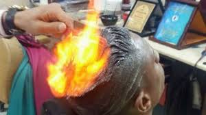 Talking about hairstyle trends, hair cutting style and haircut keeps on changing every year and introduces a new rage for you to go. Flaming Haircut Puts French Salon Under Fire After Stylist Attempts Viral Stunt Al Arabiya English
