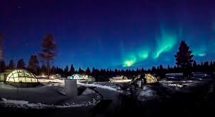 Welcome to experience with us lapland´s arctic winter: Glass Igloos In Kakslauttanen Arctic Resort Location Saariselka Lapland Finland Kakslauttanen Arctic Resort Northern Lights Tours Northern Lights