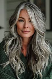 36 Stylish Long Haircuts for Women Over 50