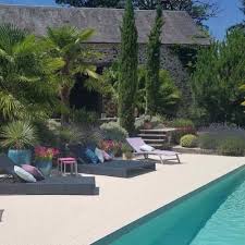 Plage de piscine en resine. Revetement Drainant Plage De Piscine En Resine Resineo