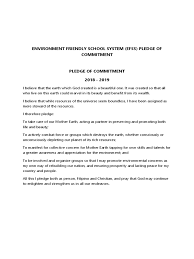 Pledge Of Commitment Start date feb 11, 2008. pledge of commitment