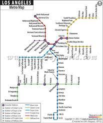 Los Angeles Hollywood City Metro Map Los Angeles Metro Map Metro Map Los Angeles Tourist Map