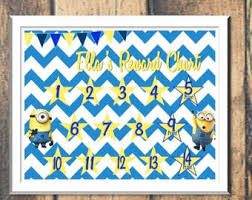 minion reward chart etsy