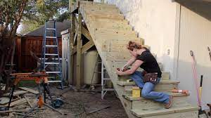 We create functional and attractive stairs for the outside of your home or business. Building A Large Outdoor Staircase Youtube