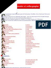 Les autres mots à l'orthographe illogique. Grammaire Et Orthographe Nombre Grammatical Verbe