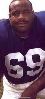 Pictured below is Willie Young leading the way for Bobby Duhon. Young was a  mainstay at left tackle, arguably the most important position