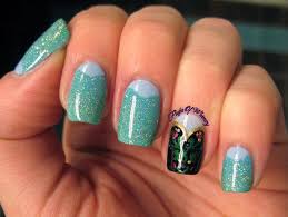 Elsa Nails With Anna Accent Frozen Nail Art Disney Frozen Nails Disney Nails