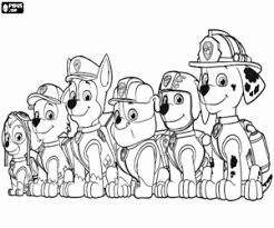 21 bilder von paw patrol zum ausmalen und drucken. Gratis Ausmalbildersechs Hunde Des Ersten Teams Der Paw Patrol Der Eckzahn Patrol Ausmalbilder Paw Patrol Ausmalbilder Ausmalen