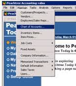 Guide Line To Peachtree Chart Of Accounts